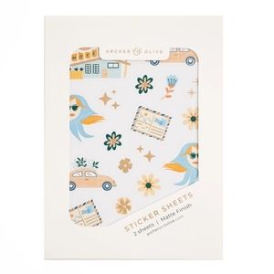 Retro Road Trip Sticker Set